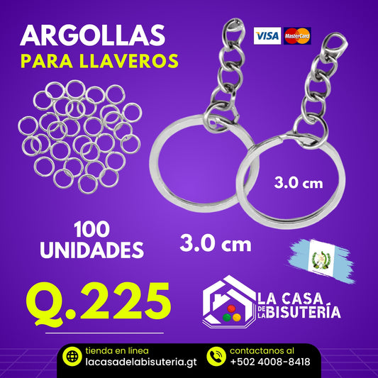 Argollas para llaveros